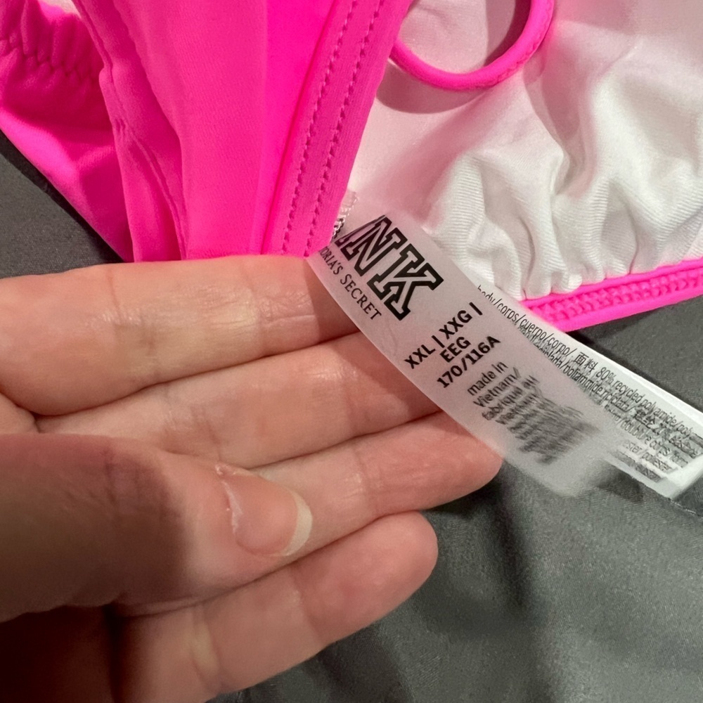 NWT VS Victoria Secret pink bikini swim suit L XXL - Picture 8 of 10